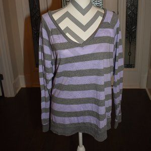 PINK Victoria's Secret Striped Long Sleeve Shirt